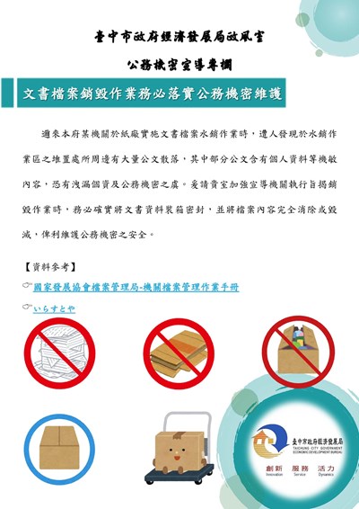 11509-文書檔案銷毀作業務必落實公務機密維護