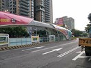 秋紅谷公車專用道站體意象裝飾完成5
