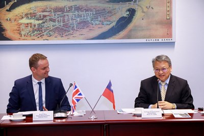 令狐副市長表示-市府與英國在台辦事處合作密切-盼未來推動更多與英國交流與合作事項