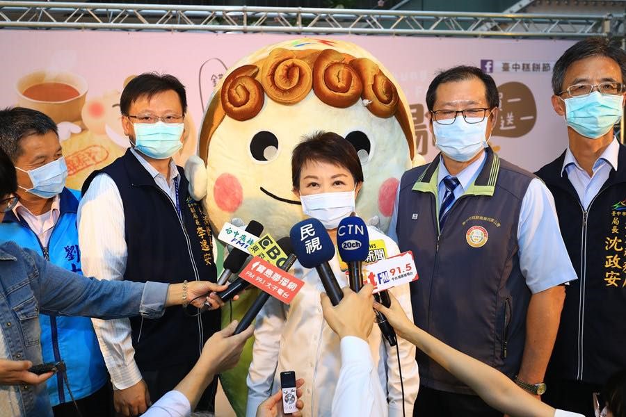 03-2020太陽餅文化節記者會-盧秀燕市長出席接受採訪