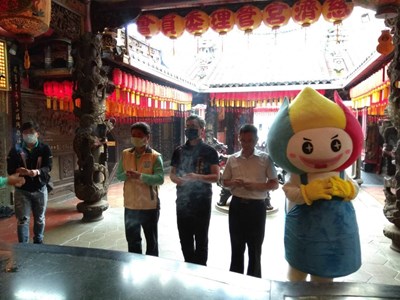 豐原慈濟宮祈福,為選手加油打氣