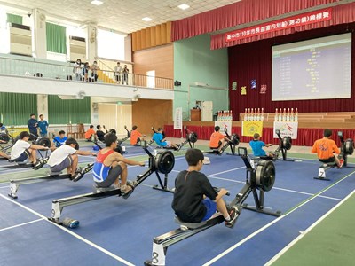 台中市長盃室內划船賽登場 近200划船小將熱情迎戰