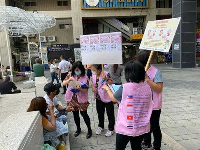 防疫不鬆懈 中市勞工局加強移工防疫宣導