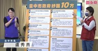 盧秀燕市長說明臺中市政府紓困十方