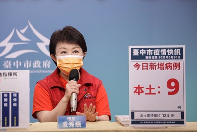 市長盧秀燕重申,根據疫情統計分析,家庭群聚感染竟佔台中市確診63%之多,顯示「家庭防疫新生活運動」非常重要