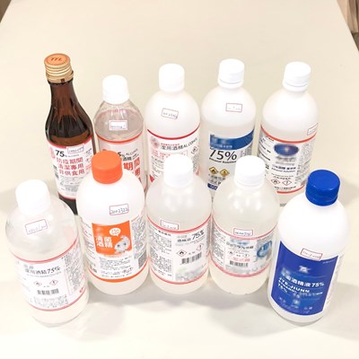 中市府加強75%酒精抽驗 檢測結果皆符合規定