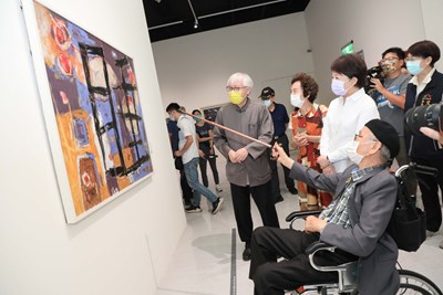 90歲國寶大師陳銀輝藝術歷程展 盧市長讚:台灣傑出藝術家