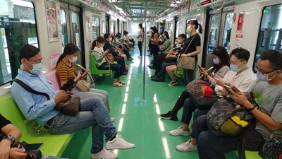 中捷8月運量成長101% 平均日運量近1.2萬人次