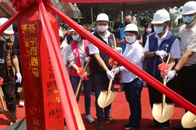 西屯區港尾里活動中心開工 盧市長:滿足多功能需求