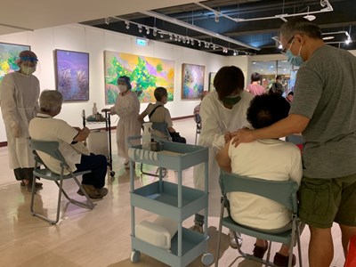 中市「快打站2.0」設站藝文場域 接種疫苗兼賞藝文