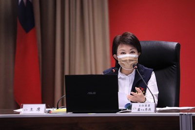 市長盧秀燕昨(16)日親自主持空氣品質改善委員會110年第3次會議