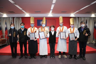 中市4名廚師獲金帽獎 中市府感謝為台中爭光
