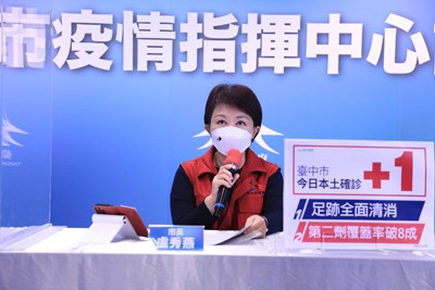 中市本土確診+1 10名接觸者PCR皆陰性 足跡已完成清消