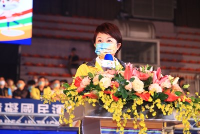 市長盧秀燕今日出席表示,感謝給台中機會,市府接獲任務後全力以赴,這次籌備工作因疫情,尤其需要花費心力,為的就是要讓全國身心障礙運動員,有一個盡情揮灑表現、勇奪佳績的舞台。