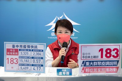 盧市長:市府今啟動輕症及無症狀確診者居家照護
