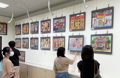 東勢地所展在地學童畫作 勾勒山城人文風情