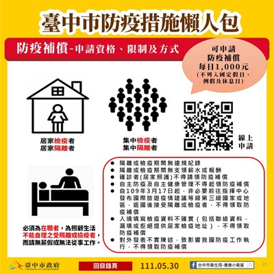 防疫補償限「非確診者」 自身居隔、照顧7類居隔者可申請