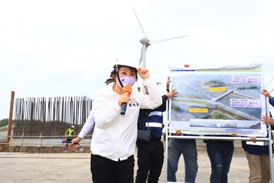 大安北汕溪虹橋改建進度穩定超前 盧市長:打造更安全穩固橋梁