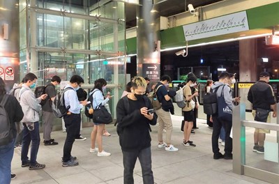 疫情趨緩,台中捷運運量明顯回升。